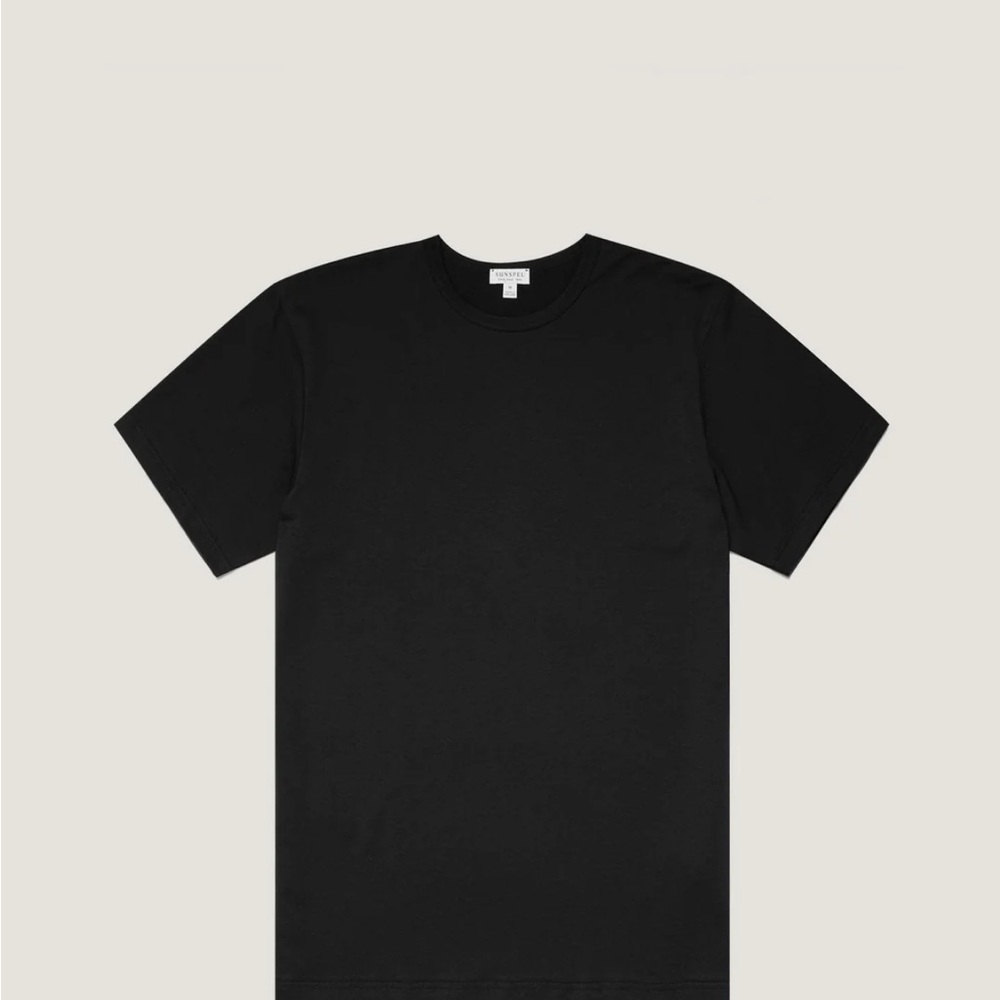 Sunspel Classic Black Men's T-Shirt size large